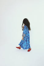 The Dragonfly Kaftan in Indigo Garden