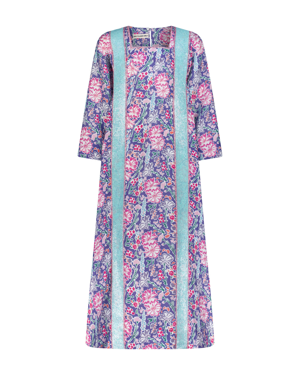 The Yasmine Dress in Periwinkle Garden