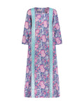 The Yasmine Dress in Periwinkle Garden