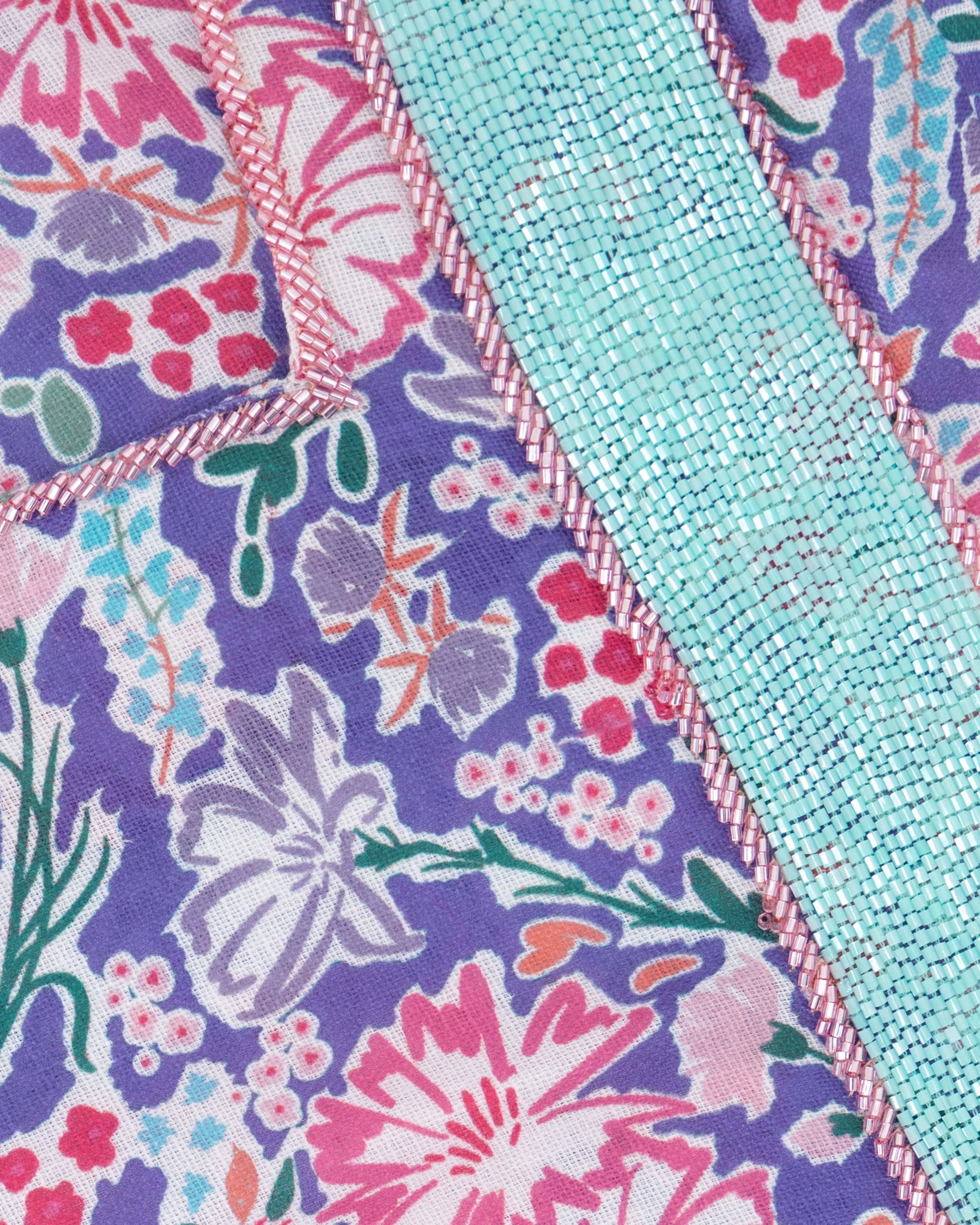 The Yasmine Dress in Periwinkle Garden